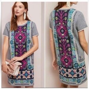 Anthropologie Akemi + Kin Kaleidoscope Sweater Dress Size Small Floral Patterned